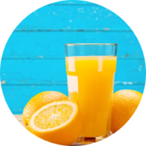 Sok pomarańczowy i produkty mleczne zawierające witaminę D